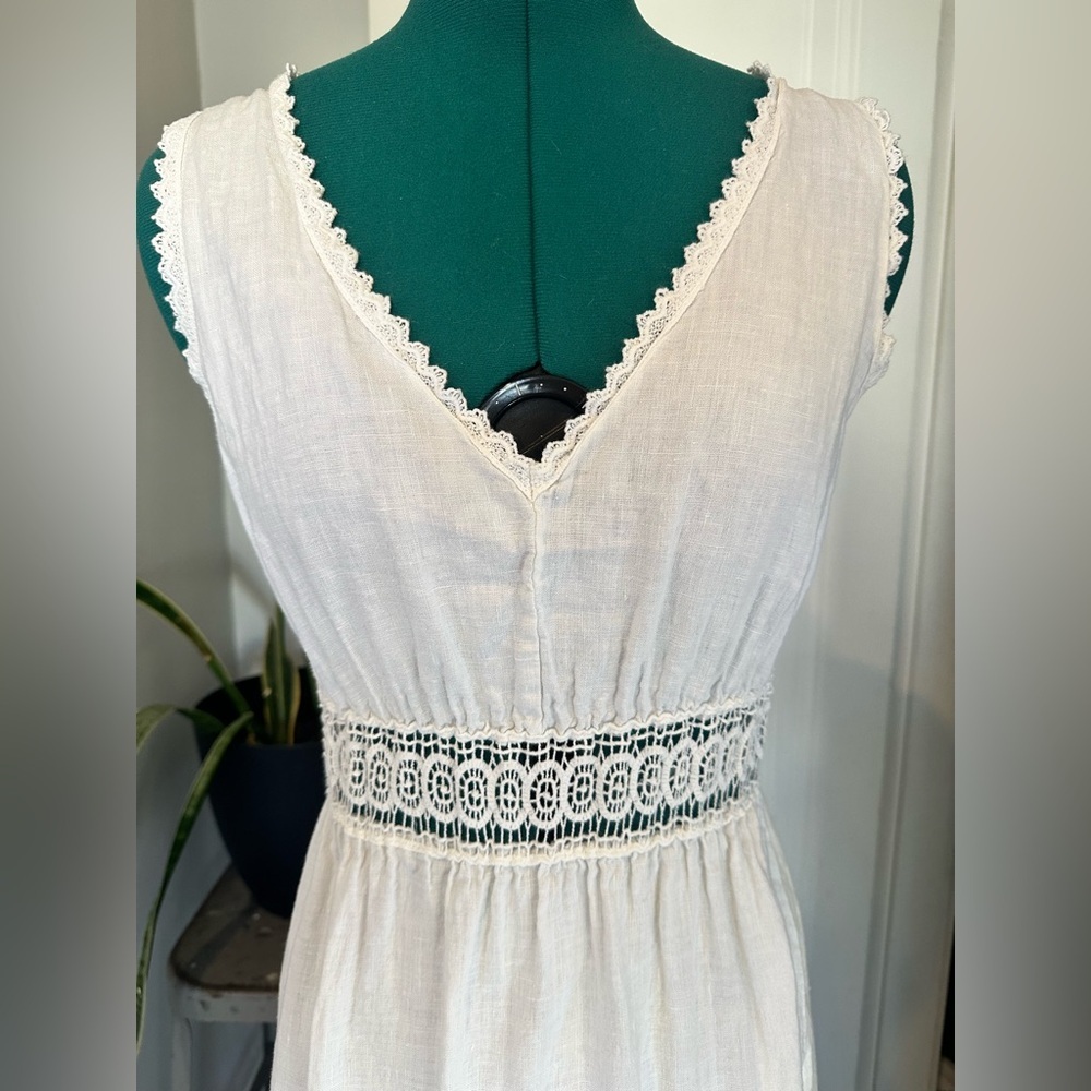 italian Terzo Millennio Linen Dress - Picture 3 of 8